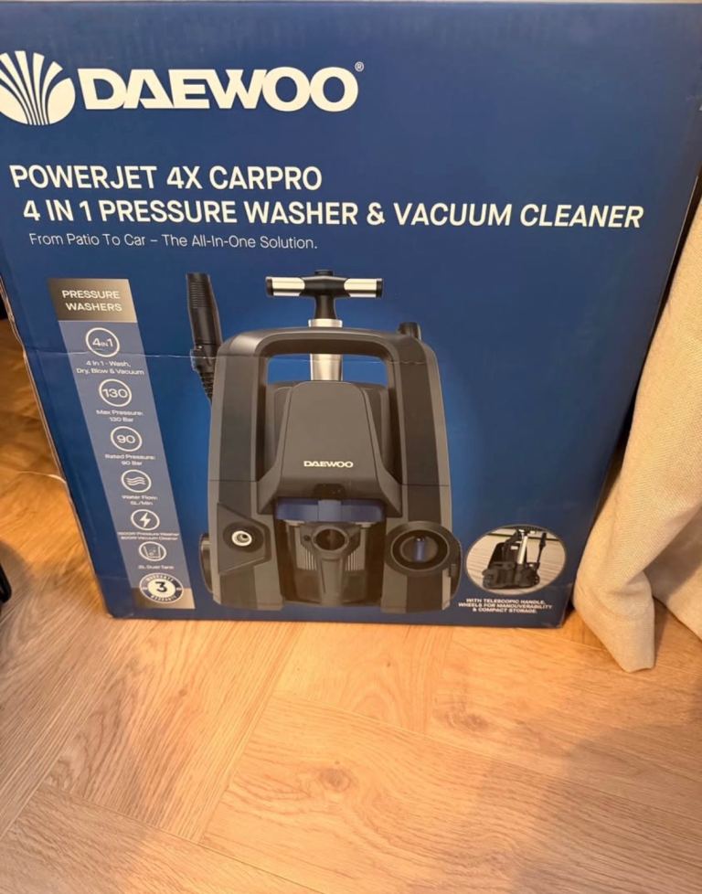 Daewoo 4 in 1 jet wash and Hoover Brand new 