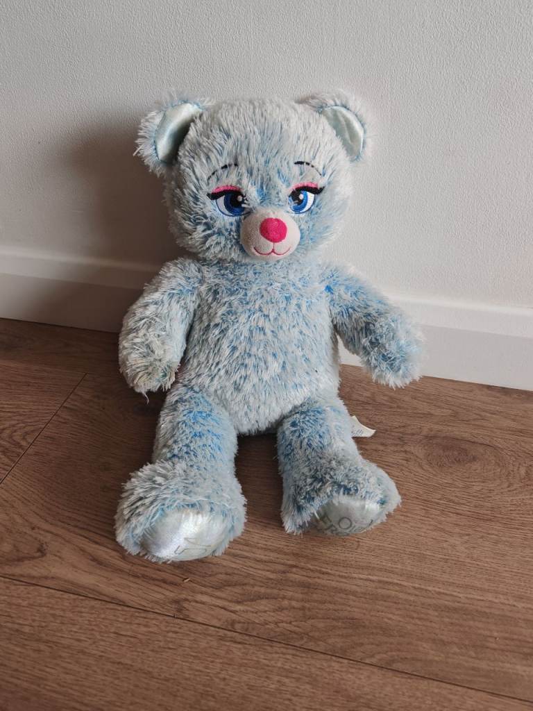 Build-A-Bear Light Blue Bear Soft Toy – Good Condition