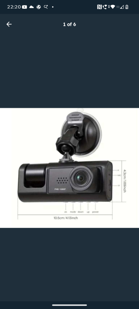 Dash Cam W/ IR Night Vision Loop Recording & 2" IPS Screen 1080P 3 Camera/Taxi V