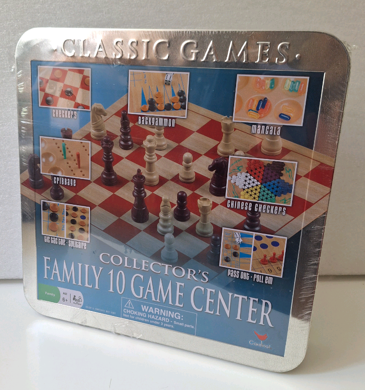 Collector's Family 10 Game Center Classic Board Game Set