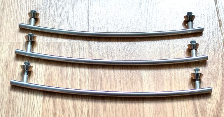 Curved T Bar Door Drawer Cabinet Handles 