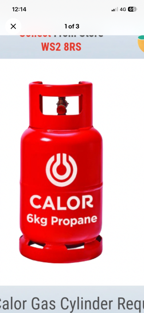 Calor gas bottle 6kg