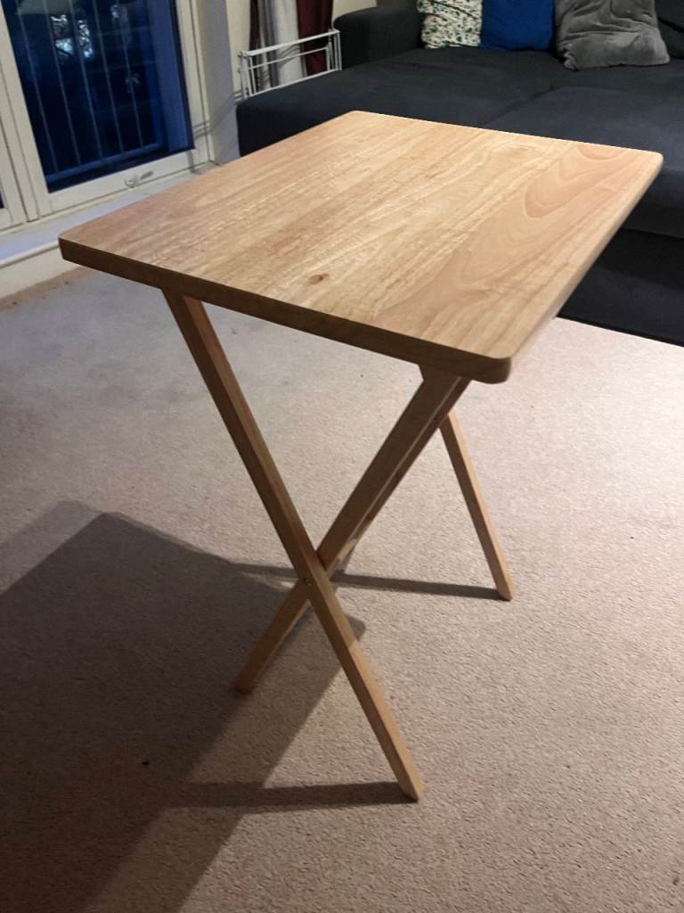 Foldable couch dinner table/tray