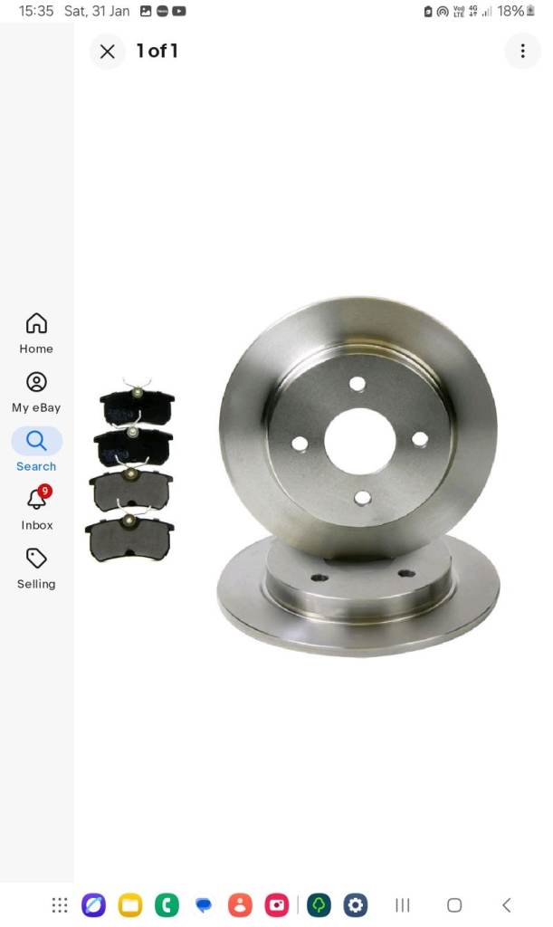 Brand New Rear Discs and pads to fit a ford focus 2002 model