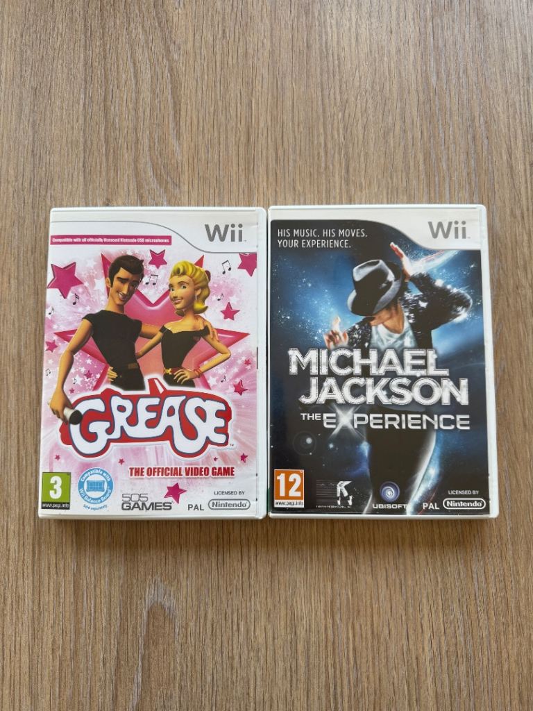 Grease & Michael Jackson: The Experience - Nintendo Wii Games Bundle