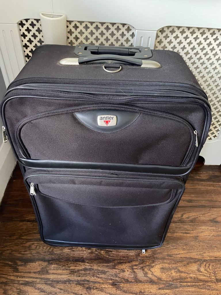Black large suitcase 