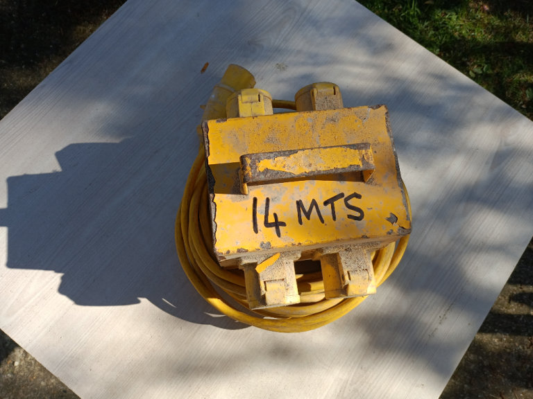 image for 110 Volt four way splitter box with 14 metre lead