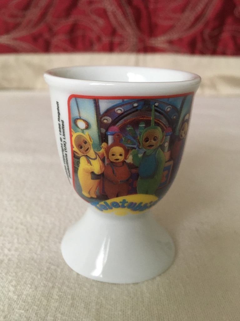 Vintage Teletubbies Egg Cup 1996 Collectable TV Memorabilia 
