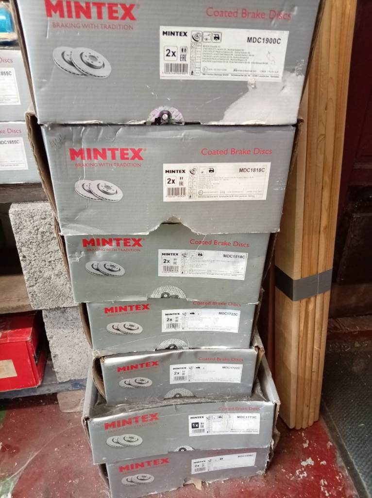 Job Lot of MINTEX BRAKE DISCS
