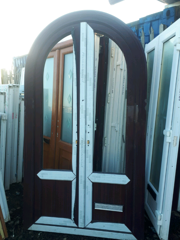 Upvc rosewood patio doors 14