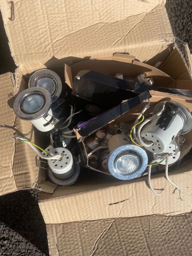 Down lights / Spot lights fittings and bulbs for sale