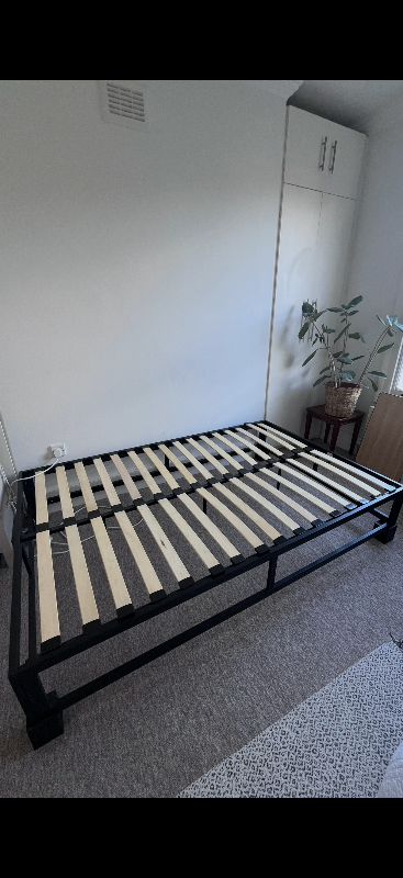 Black bed frame