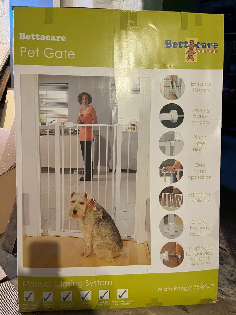 Pet stair gate and extension