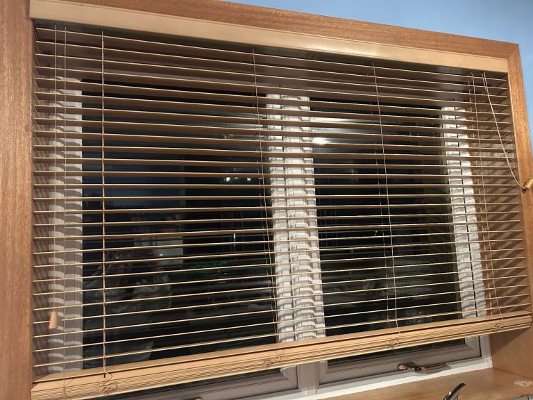 Wooden Venetian blinds