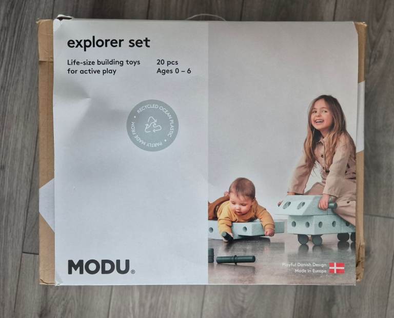 MODU Explorer Set - modular, open-ended building toy system for toddlers and little adventurers.