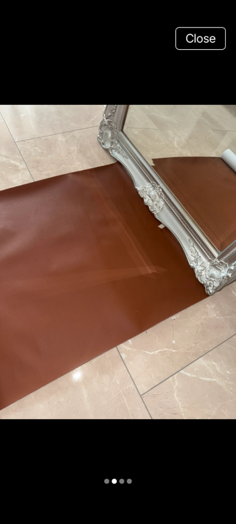 Pleather brown self adhesive rolls 50cm x 140cm