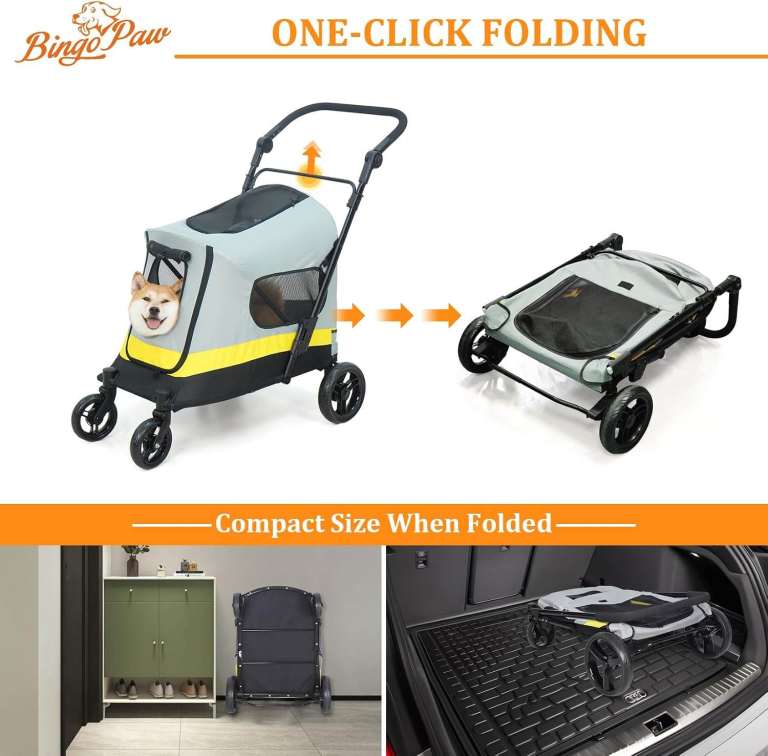 New and boxed BingoPaw Foldable Medium Dog Stroller