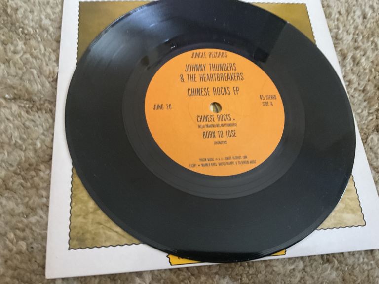 JOHNNY THUNDERS & THE HEARTBREAKERS - CHINESE ROCKS EP 7” PUNK