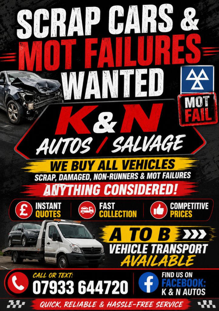 Scrap vehicles and mot failures vw audi seat skoda ford nissan