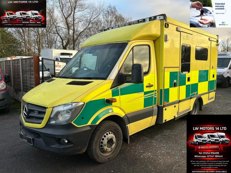 MERCEDES BENZ SPRINTER 519 CDI DIRECT EX AMBULANCE SERIVICS 2016 66 REG EURO 6