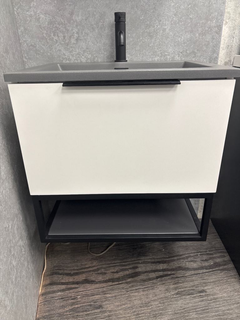 60cm basin and single drawer wall hung & tap - EX DISPLAY 