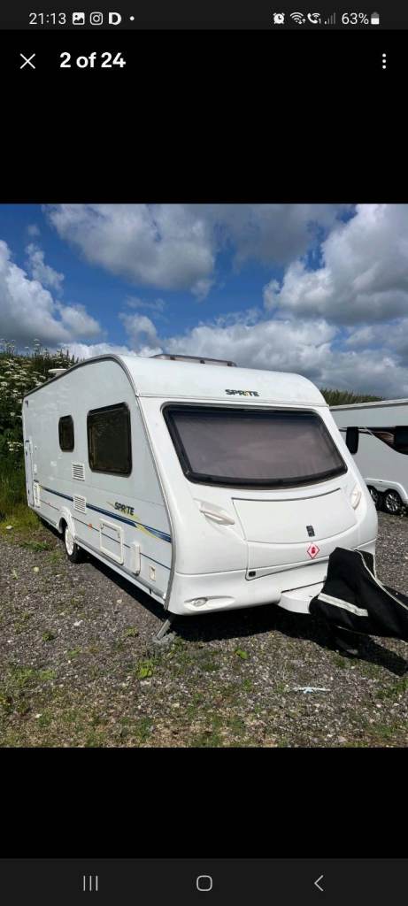 Sprite major 6 berth 2006 fixed bunk beds