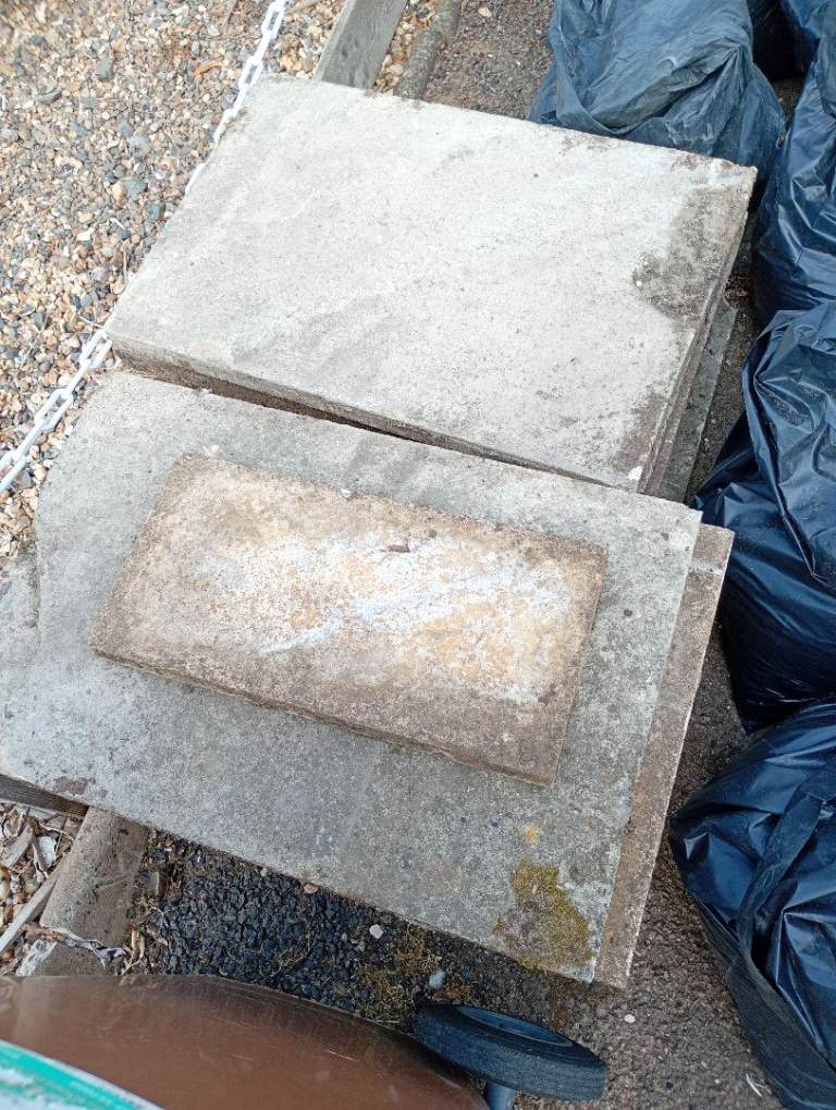 Paving slabs 67 x 44 cms