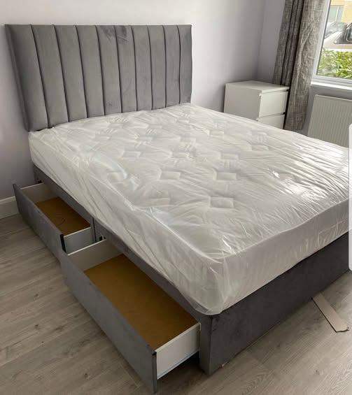 Divan 4FT6 Double Bed with Mattress – Smart Buy Option