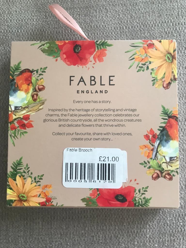 Flower Brooch - hand painted