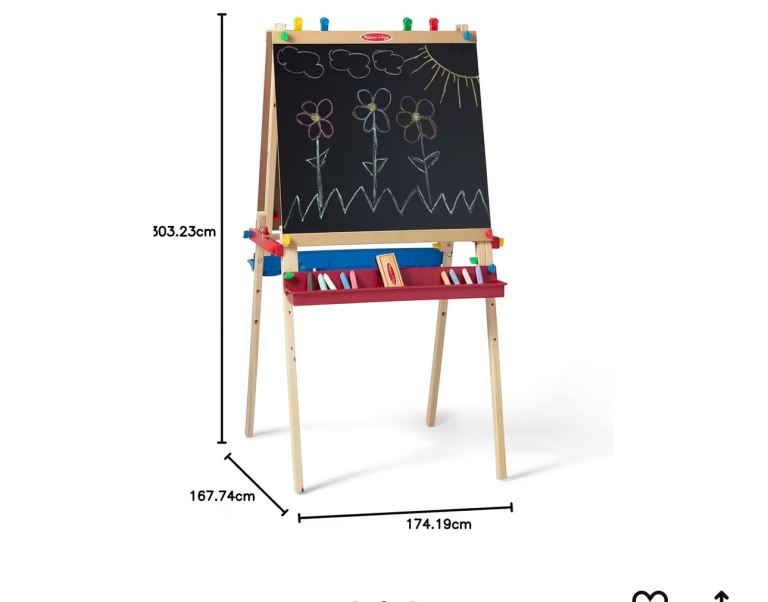 Melissa and Doug child Easel for painting and drawing