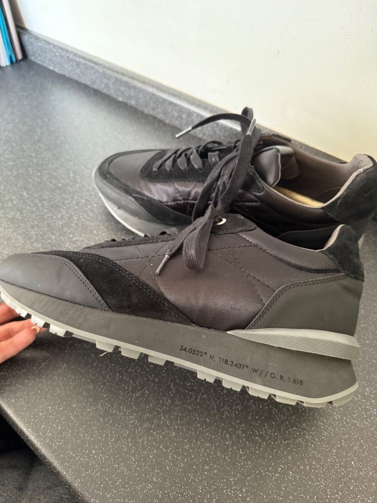 Men’s Designer Android Homme Los Angeles Black Shoes Trainers Size UK9