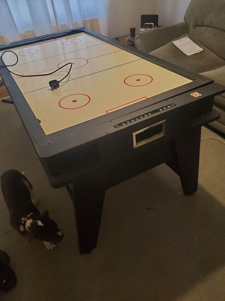Air hockey and pool table 