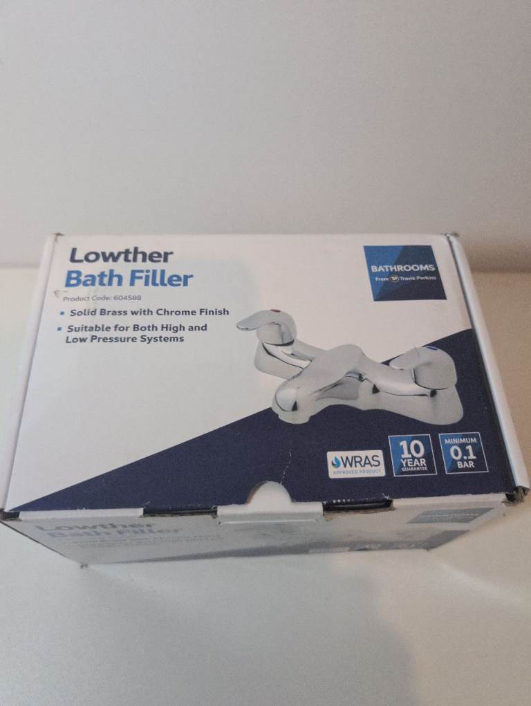 New Lowther Bath Filler Taps – Chrome Finish