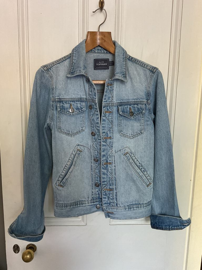 TOPMAN men’s denim jacket  XS youth teenager excellent condition 