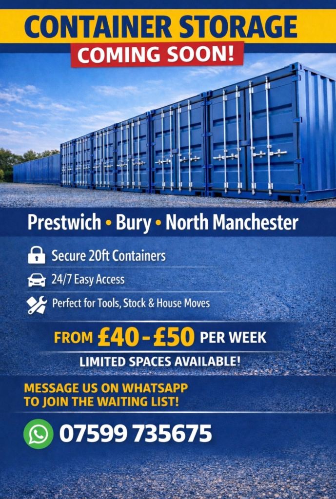 Storage Containers- North Manchester (coming soon)