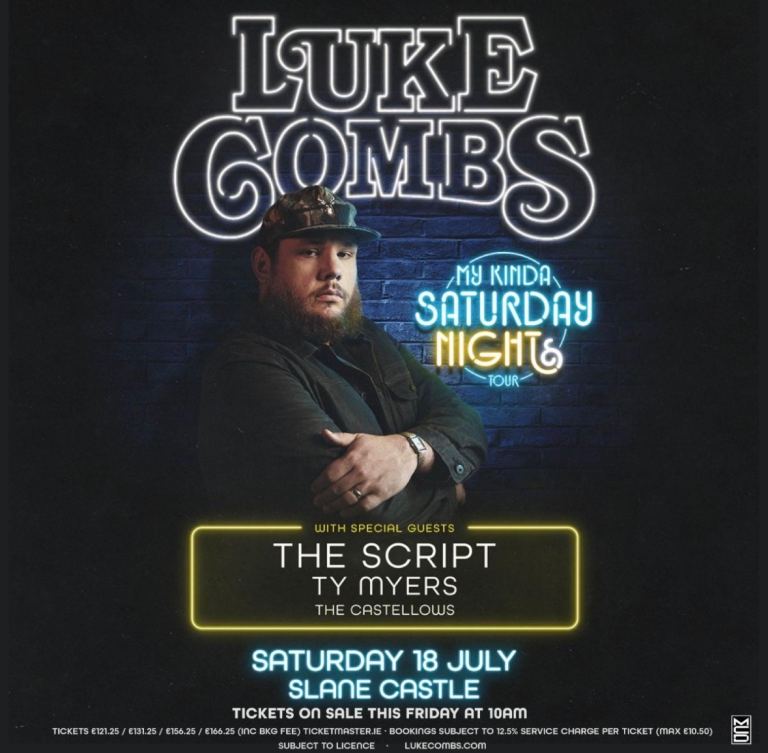 Luke Combs Concert Ticket - Slane Castle