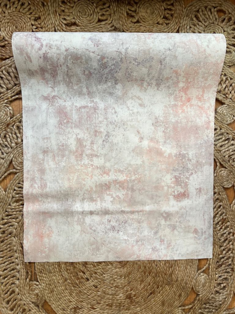 Blush Plaster Effect Concrete Embossed Wallpaper