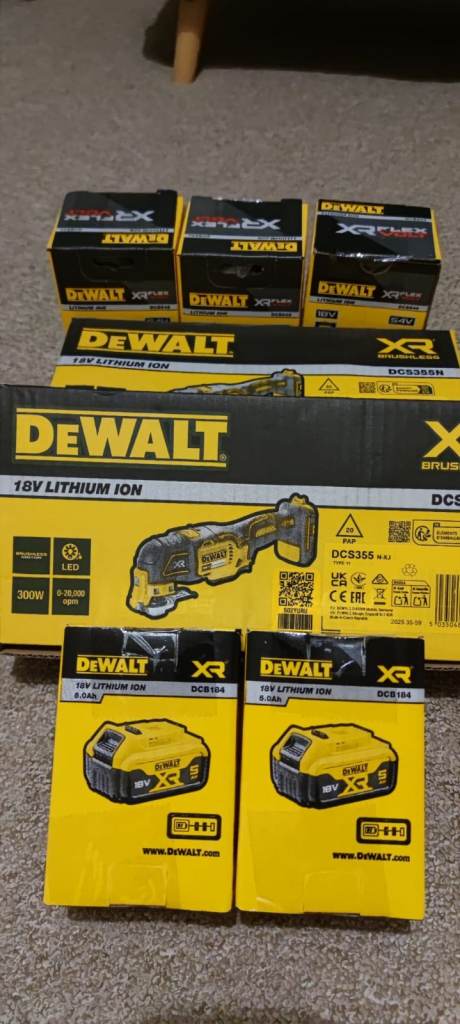 Dewalt Multitools ,6ah Flexvolt battery, 5ah battery 