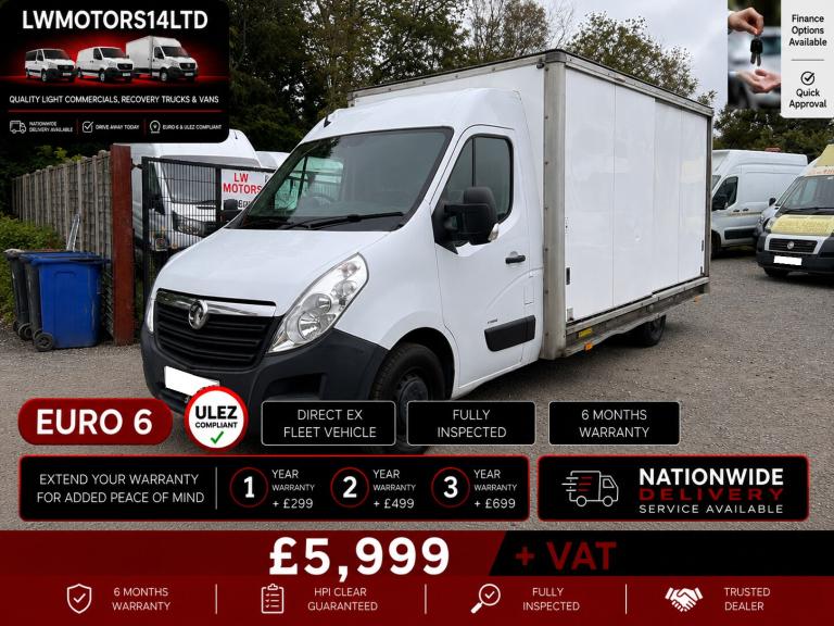 VAUXHALL MOVANO 2.3 CDTI F3500 LWB 13FT6 LONG LOW LOADER PLATFORM 2019 69 REG