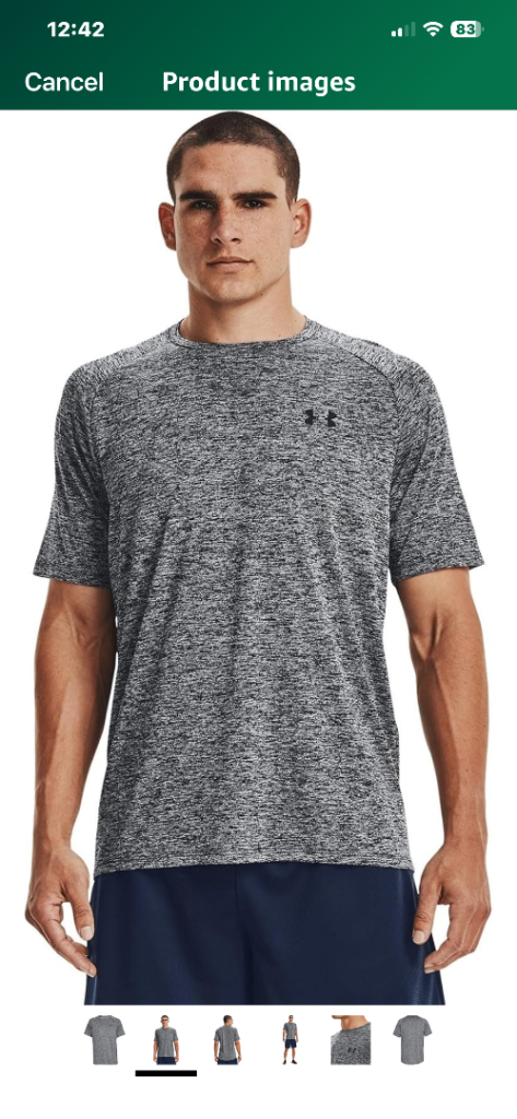 image for Under Armour Men's Tech 2.0 Short Sleeve T-Shirt - Size XL (new)