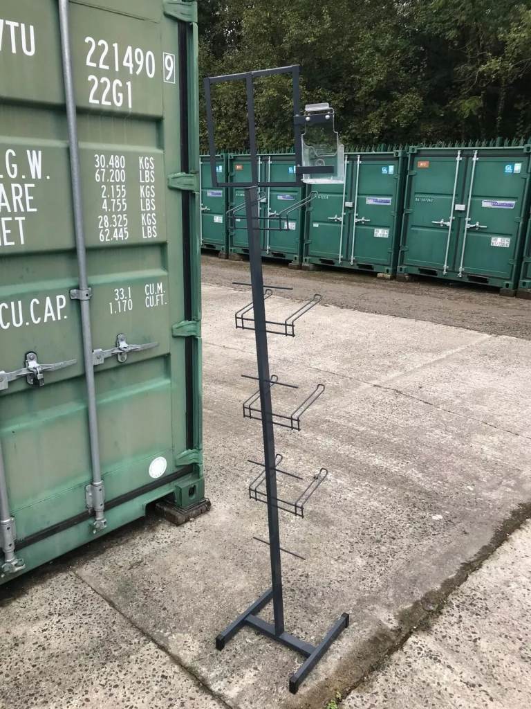 Graphite Grey Metal Retail Display Stand (Boxed)