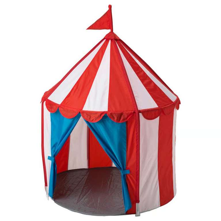 IKEA Children's tent, red blue/white