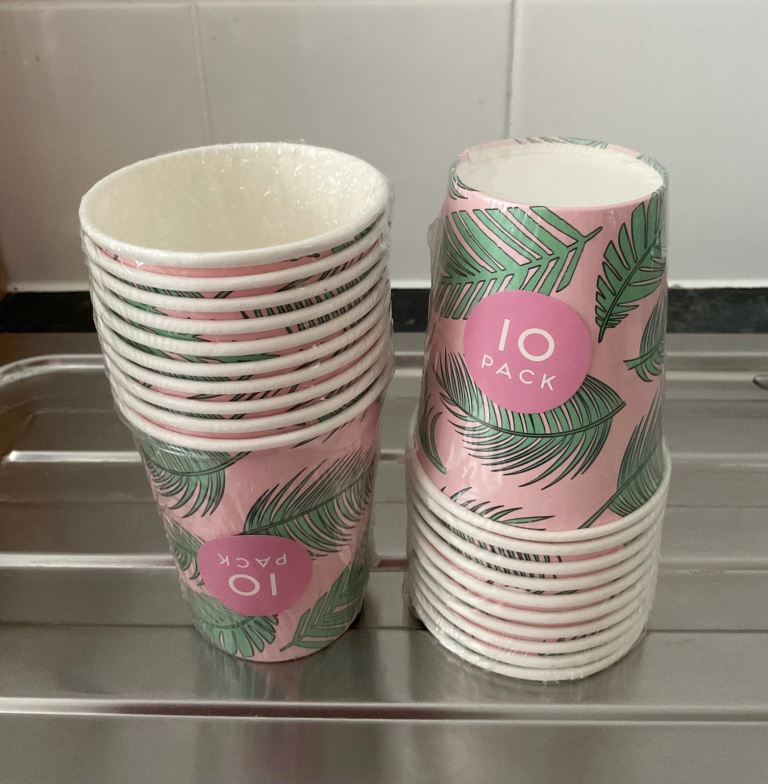 Party/BBQ/Picnic 20 Paper Cups 