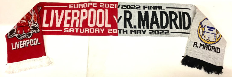 Liverpool v Real Madrid Football Scarf 2022 Champions League Final
