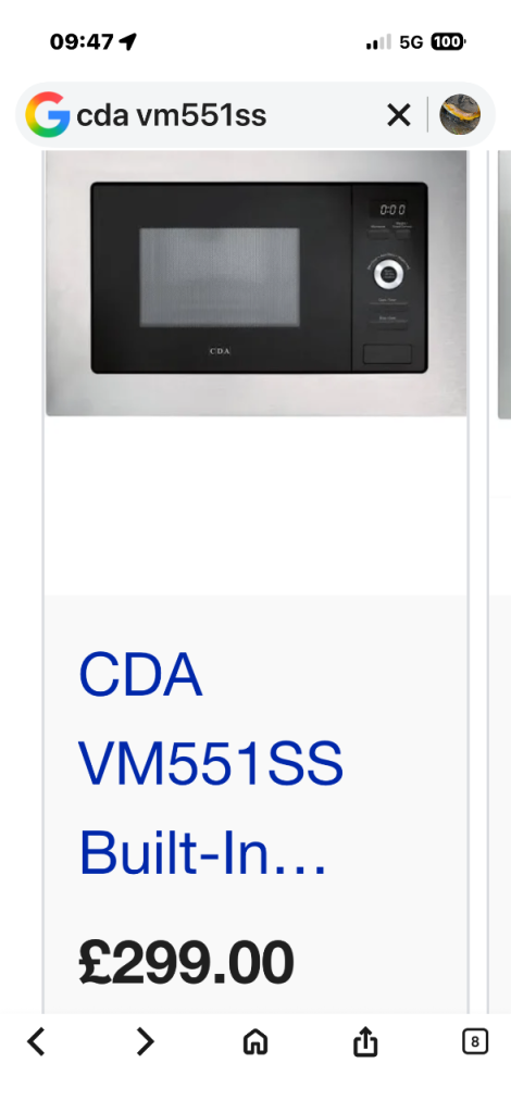 Brand new in the box microwave 