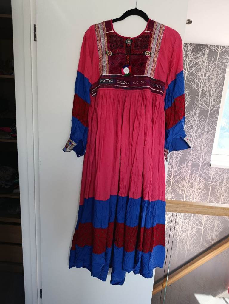 Afghan Asian Colourful Traditional Style Dress 
