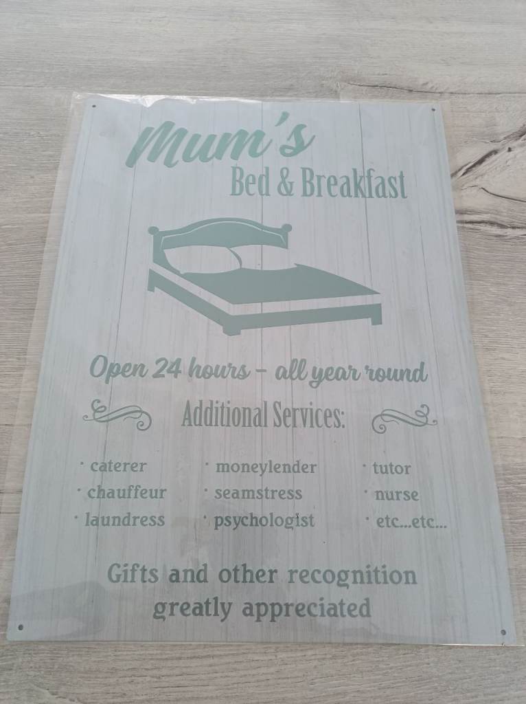 NEW LARGE TIN SIGN GREAT MOTHER'S DAY GIFT 