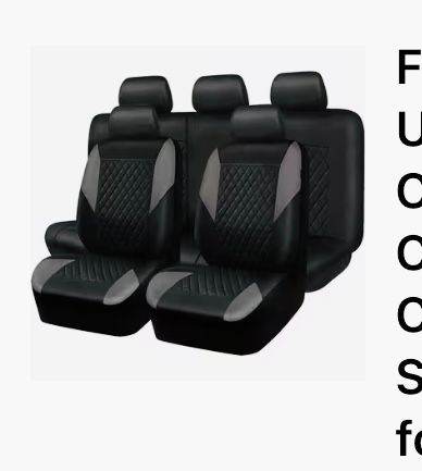 Universal fit seat covers (black and grey)