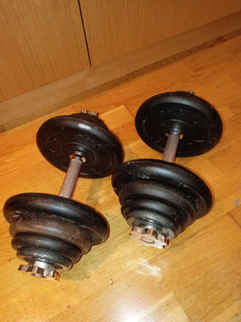 40kg (2*20kg) adjustable cast iron dumbbells / dumbells / weights