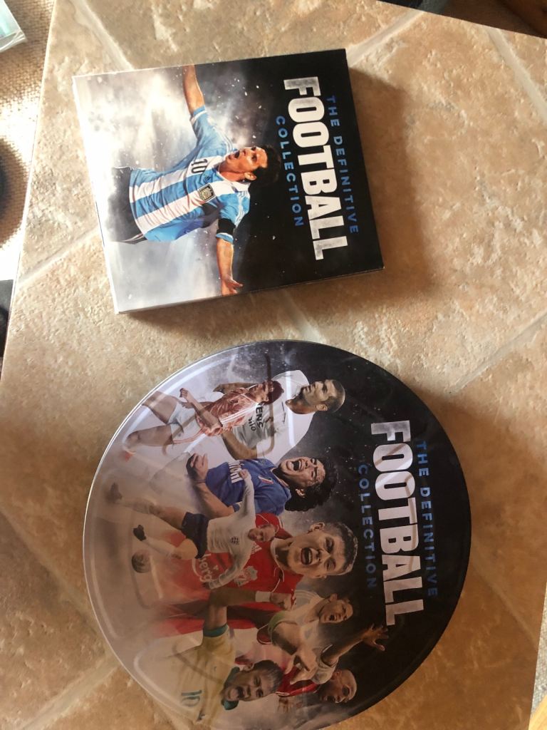 Box set of football DVDs